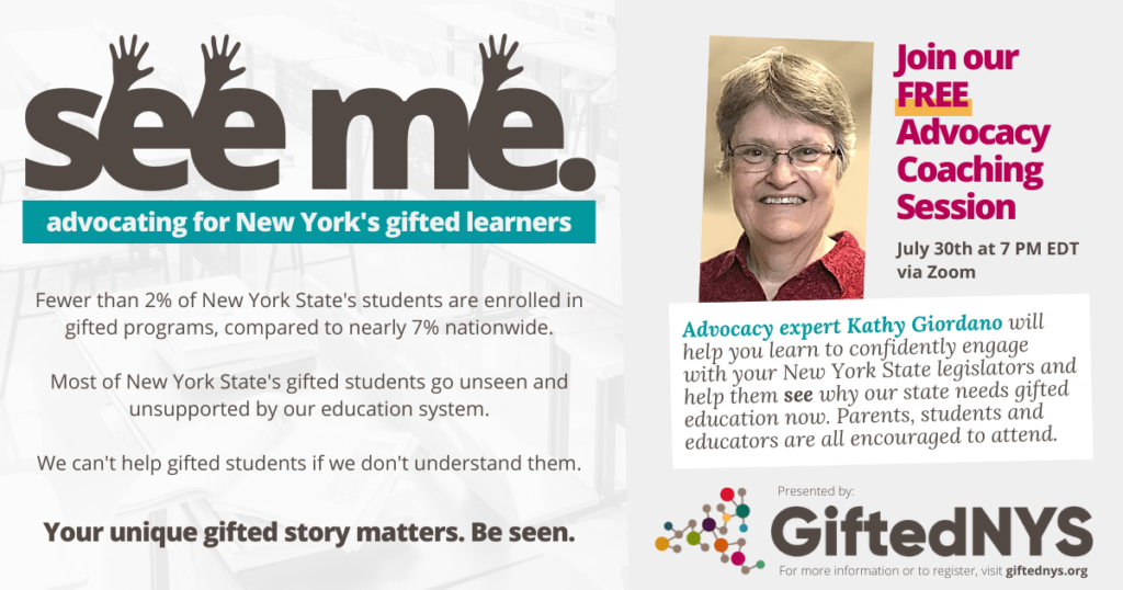 GiftedNYS to launch Fall Advocacy Days with Free Advocacy Coaching Session  - Gifted New York State | GiftedNYS