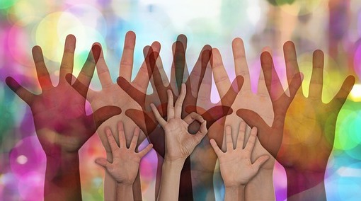 Image of hands raised